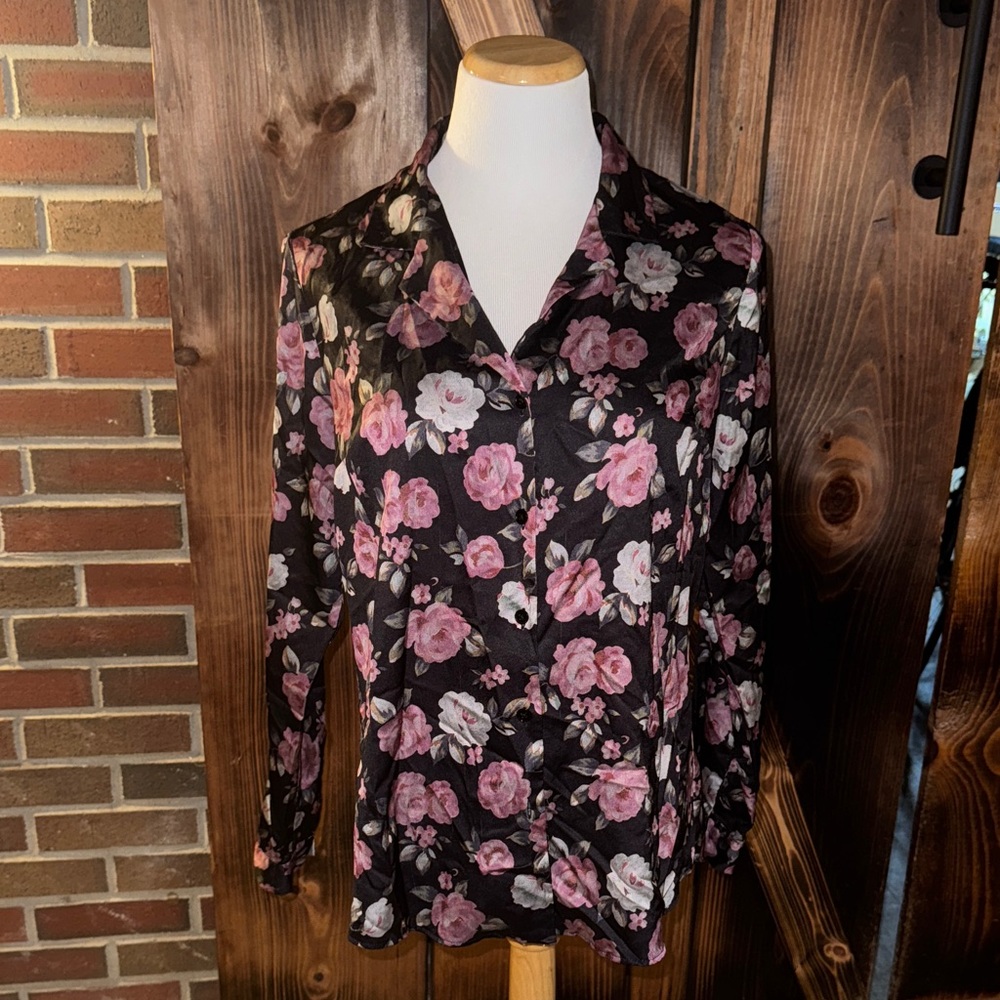 Floral Button Up Blouse